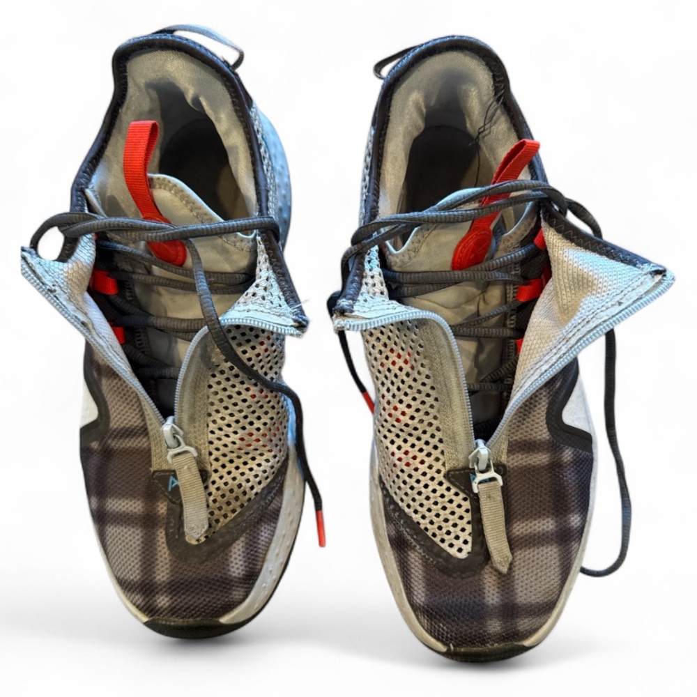 Nike PG 4 Paul George Football Gray/Laser Plaid Basketball Shoe Size 10.5 - Picture 7 of 15